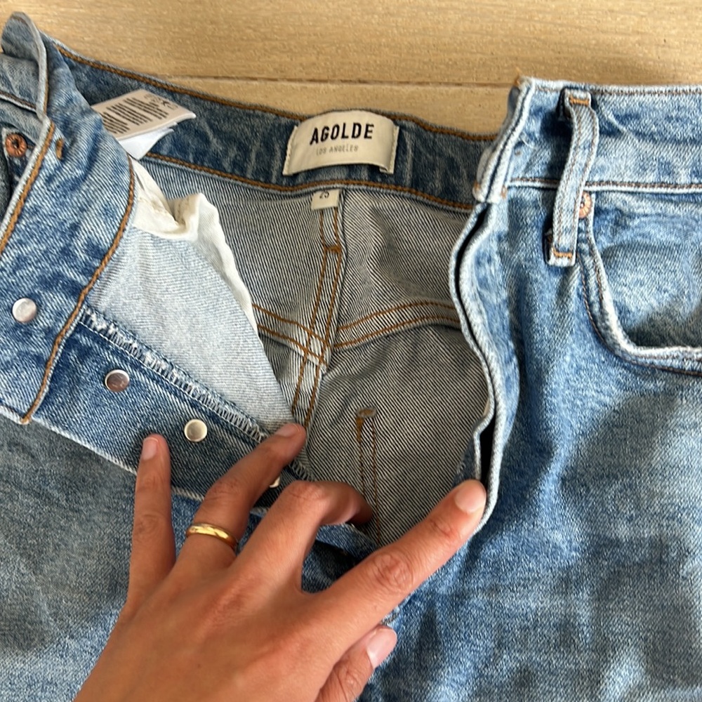 AGOLDE Riley High Rise Straight Jeans - Picture 3 of 6